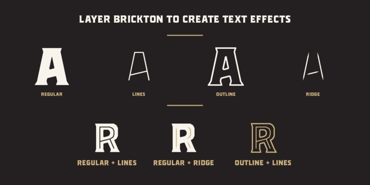 Example font Brickton #5